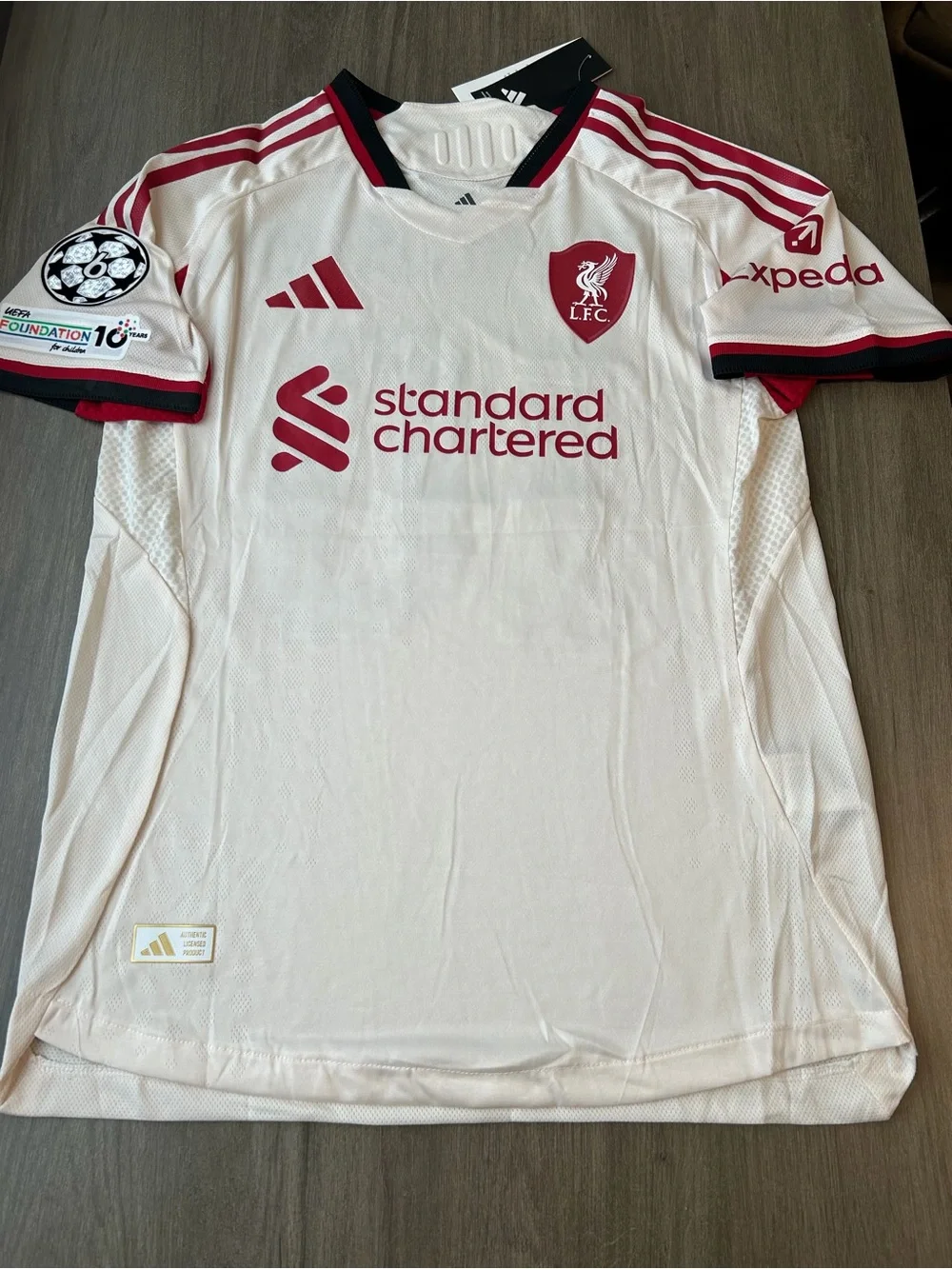 adidas Men’s White & Black Soccer Jersey - Mac Allister #10